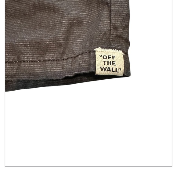 Vans Black Flat Front Shorts Casual Style - Picture 3 of 4